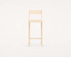 Contemporary Bar Chair '01' by FRAMA, Natural Birch, seat H.76