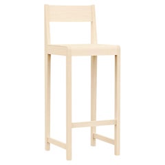 Contemporary Bar Chair '01' by FRAMA, Natural Birch, seat H.76