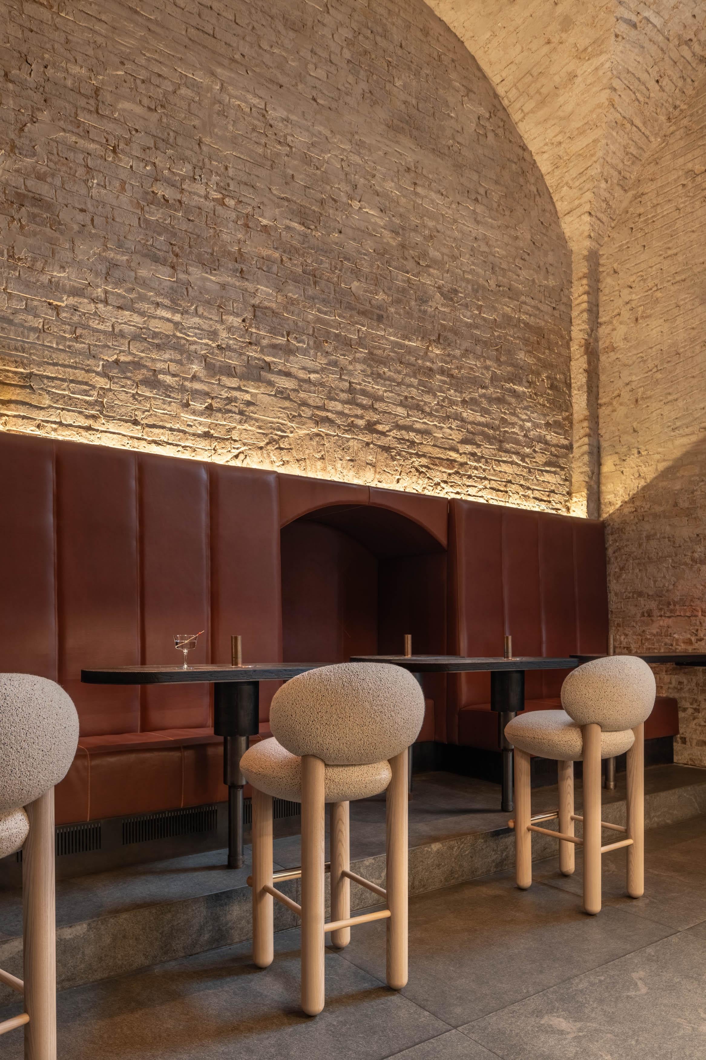 Chaise de bar contemporaine 'Flock CS1' par NOOM, tissu Zero de Kvadrat en vente 6