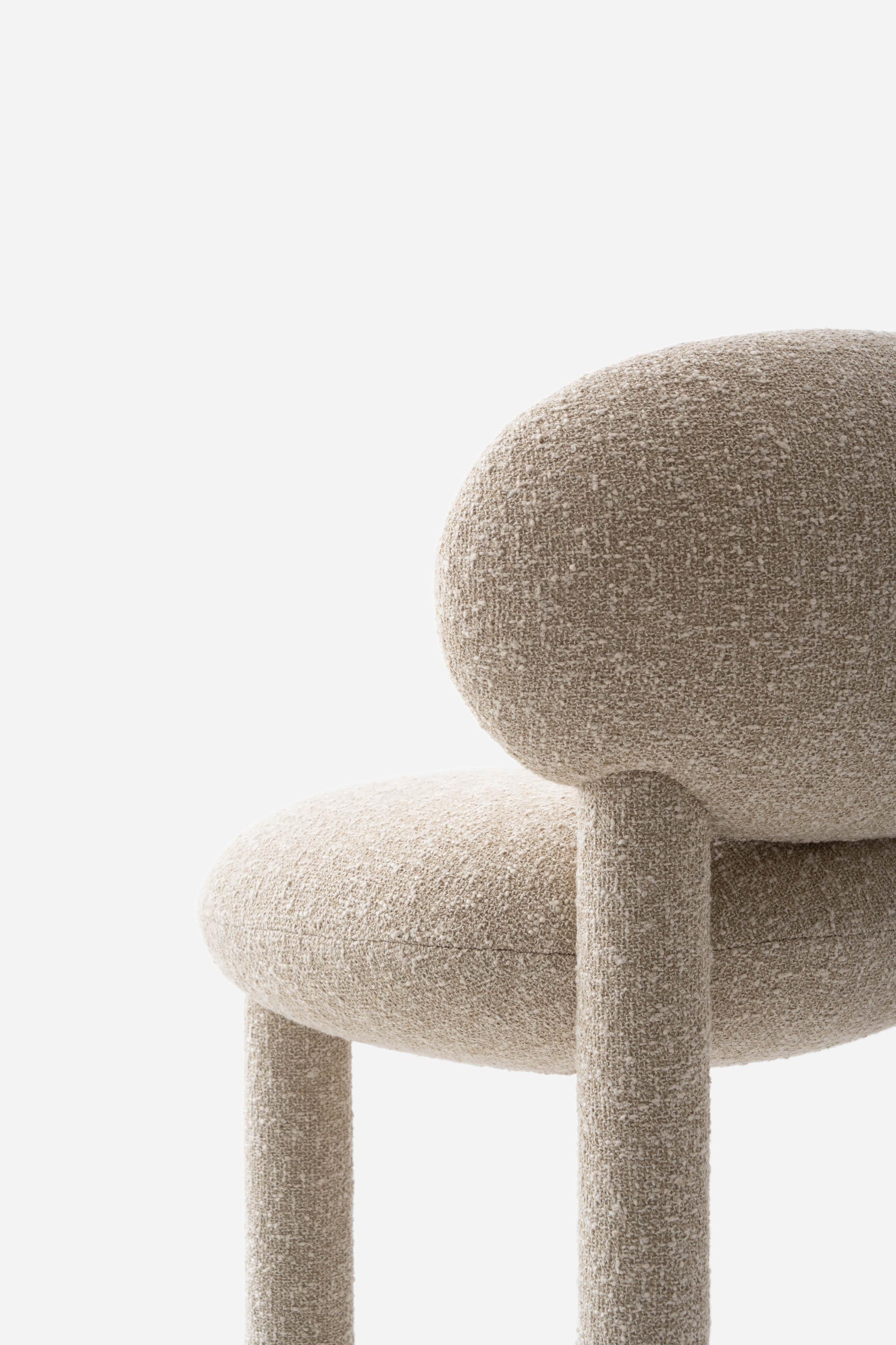 Tissu Chaise de bar contemporaine 'Flock CS1' par NOOM, tissu Zero de Kvadrat en vente