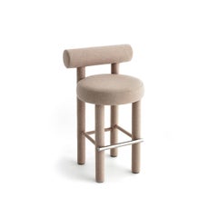 Silla de bar contemporánea 'Gropius CS1' de Noom, Totalmente tapizada, Calico 29