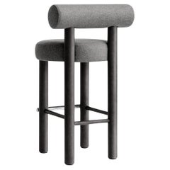 Chaise de bar contemporaine Gropius CS2 by NoOM, 75 cm, Black Synergy