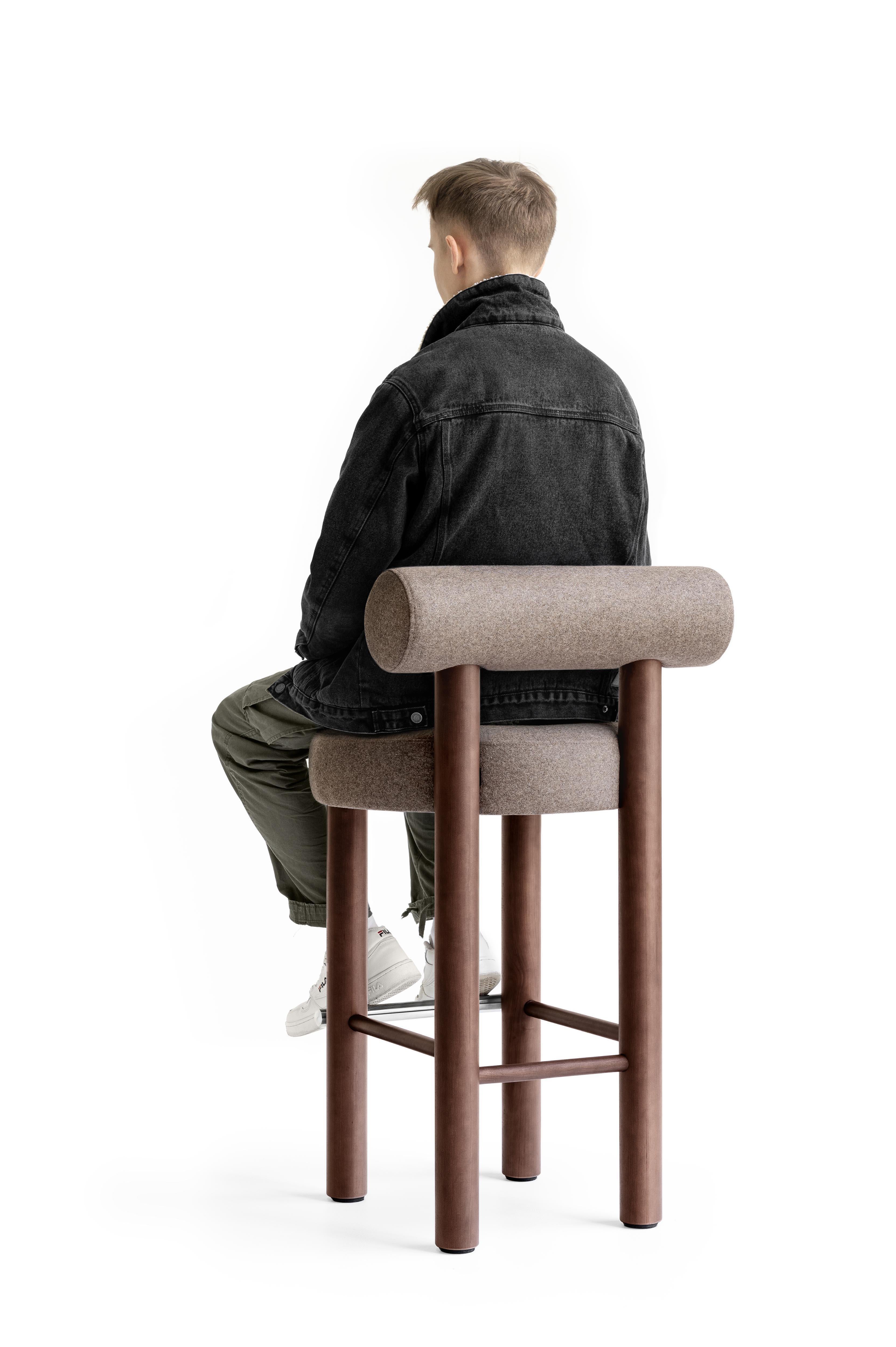 Contemporary Bar Chair Gropius CS2 von NOOM, 75 cm, Black Synergy (21. Jahrhundert und zeitgenössisch) im Angebot