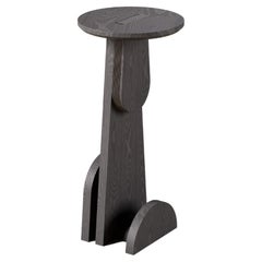 Contemporary Bar Stool Basurto 03 with Leather details