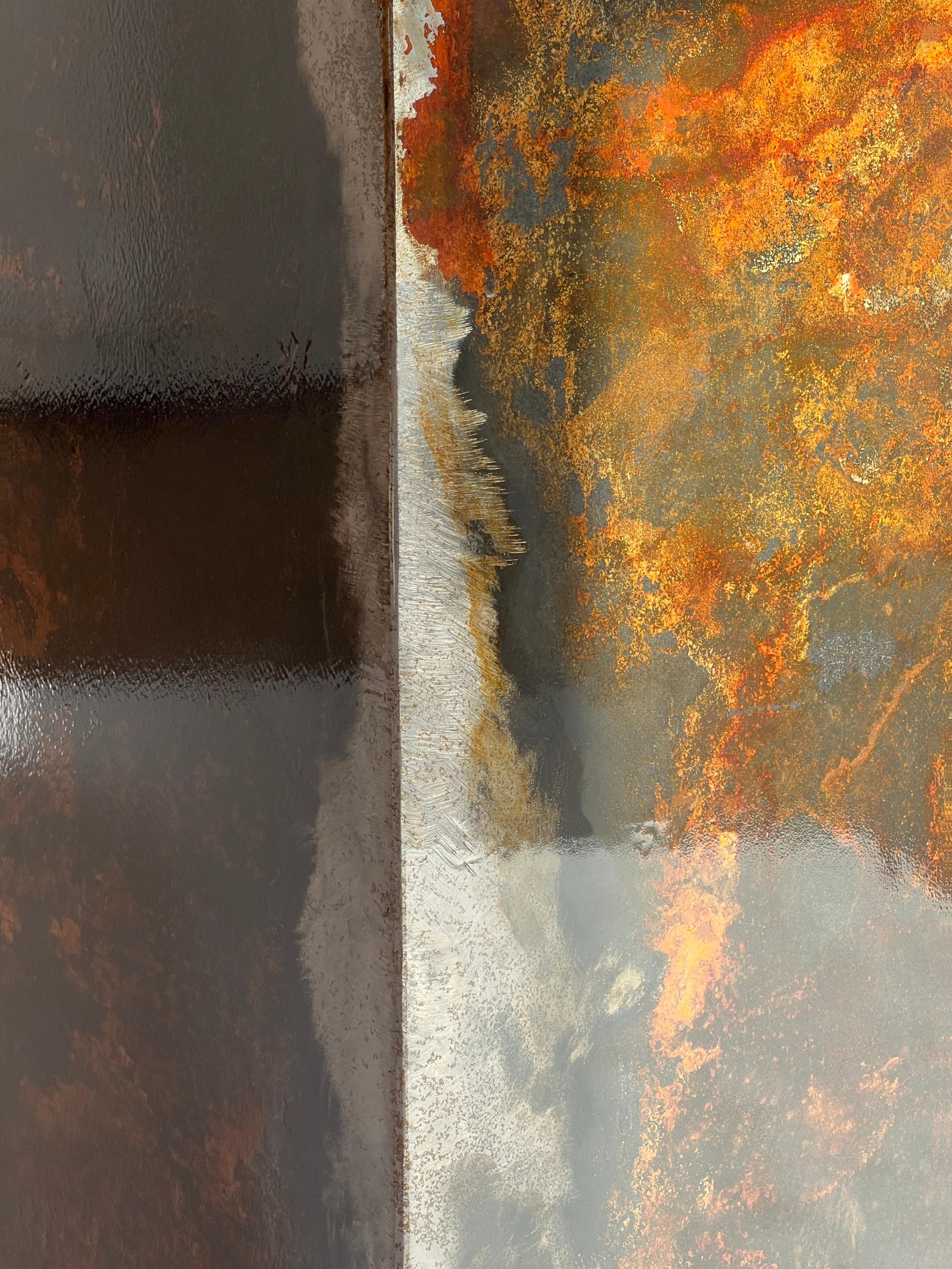 Contemporary Bar Stool by Baker Street Boys, Raw Steel, HandCrafted