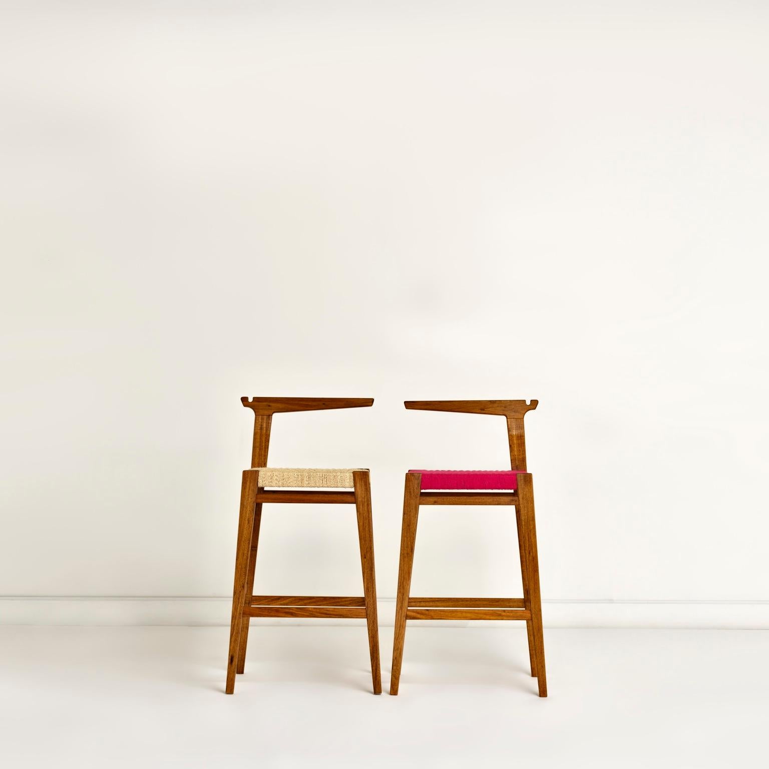 hardwood modern stool