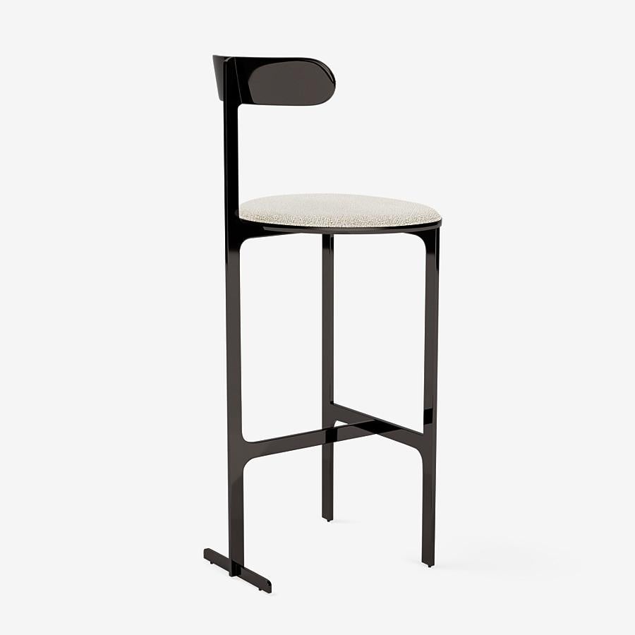 Contemporary Barhocker 'Park Place' von Man of Parts, 75 cm, Dedar, Karakorum 001 (Italienisch) im Angebot