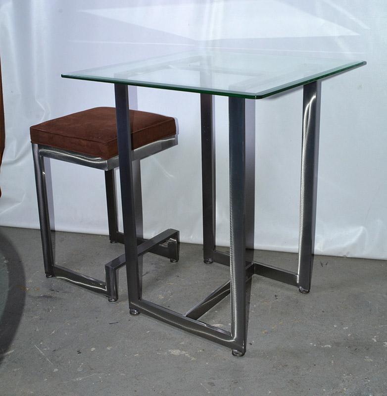 modern bar table and stools