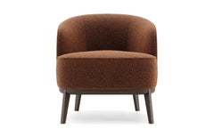 Contemporary Barrel Armchair In Classic Elegant Style