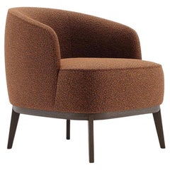 Contemporary Barrel Armchair In Classic Elegant Style