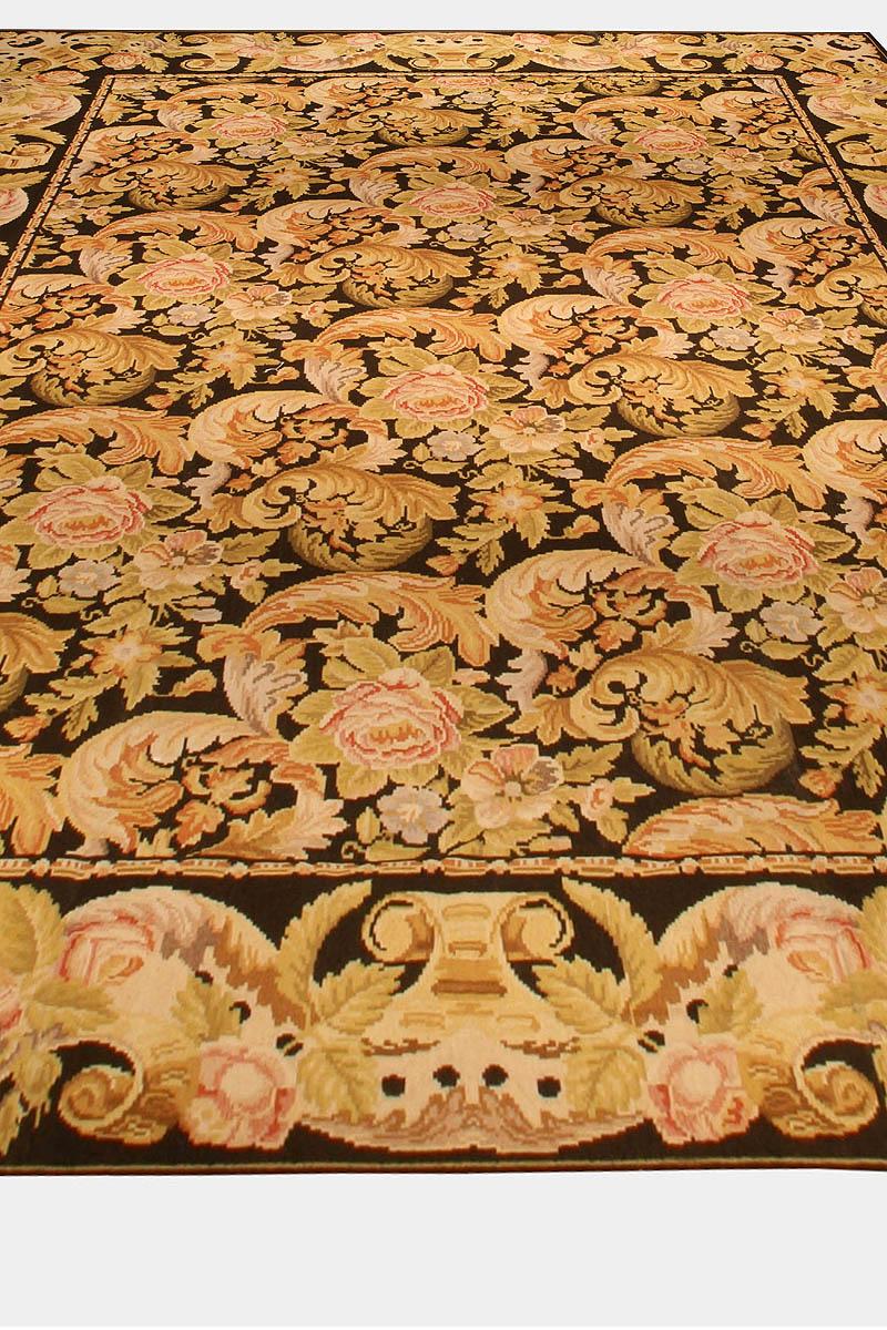 Chinese Contemporary Bassarabian Design Floral Rug by Doris Leslie Blau For Sale