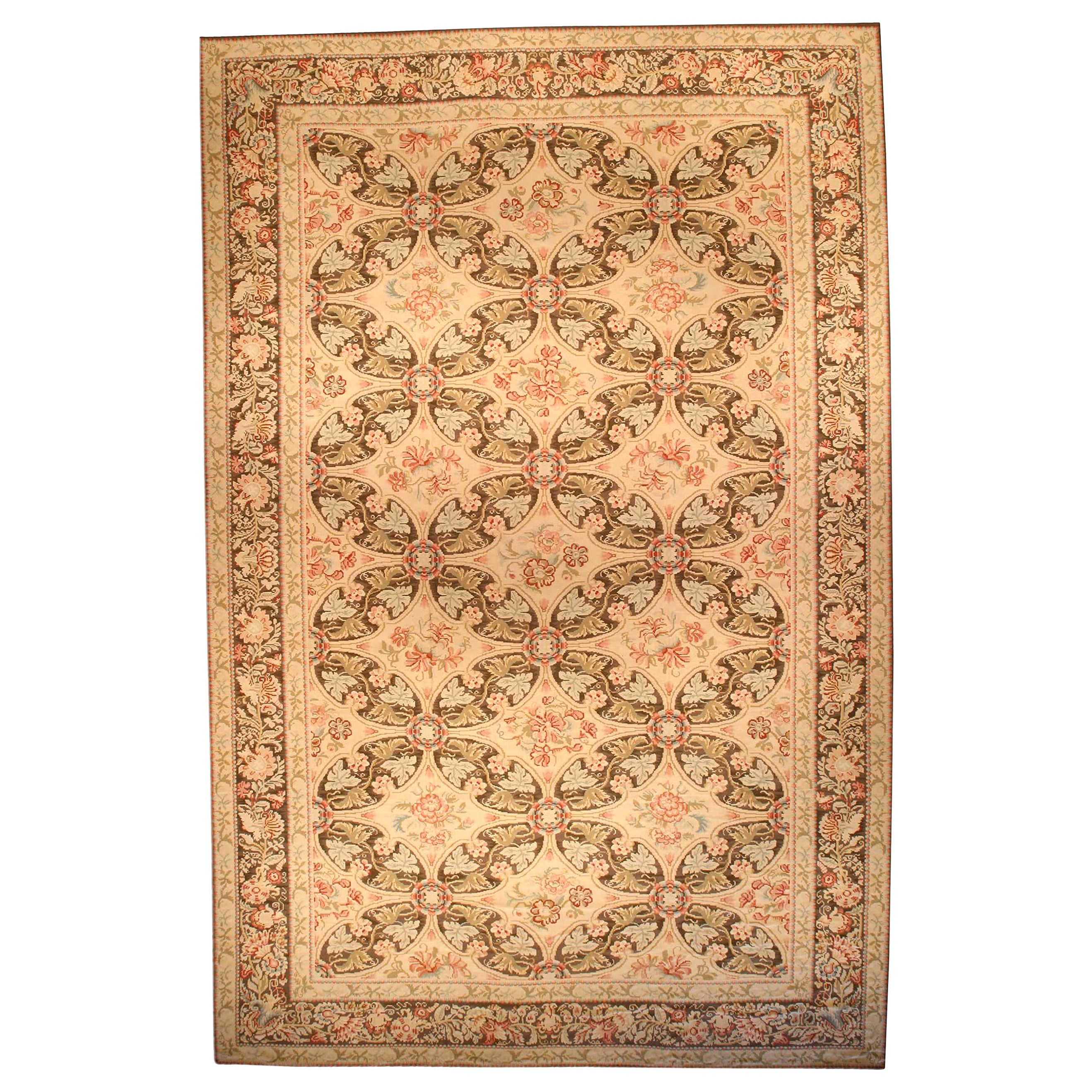 Contemporary Bassarabian Style Floral Wool Rug by Doris Leslie Blau For Sale