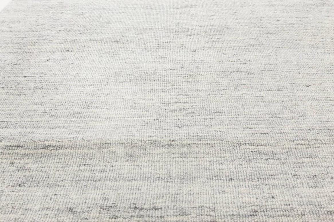 Contemporary Bauer Collection Grey Handmade Wool Rug by Doris Leslie Blau Moderno en venta