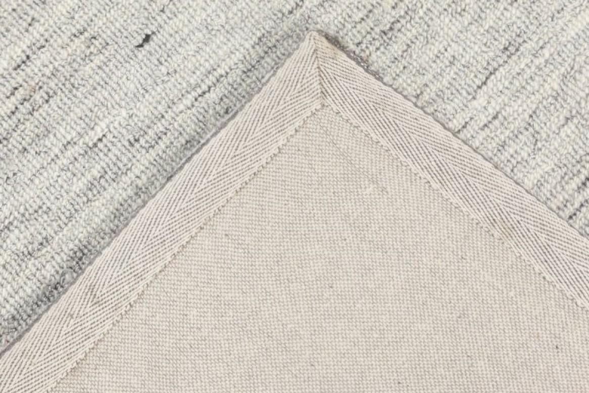 Contemporary Bauer Collection Grey Handmade Wool Rug by Doris Leslie Blau Anudado a mano en venta