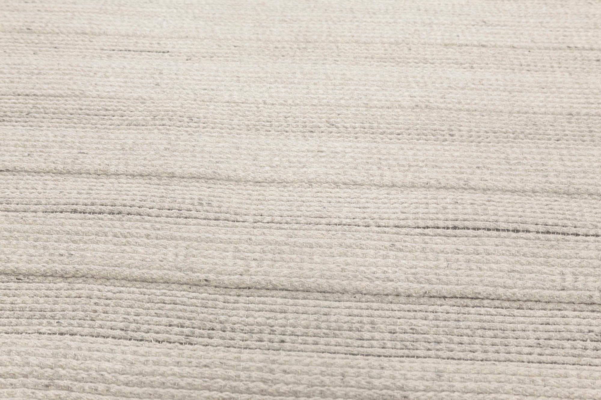 Zeitgenössischer minimalistischer handgefertigter Wollteppich aus der Bauer-Kollektion von Doris Leslie Blau (Indisch) im Angebot
