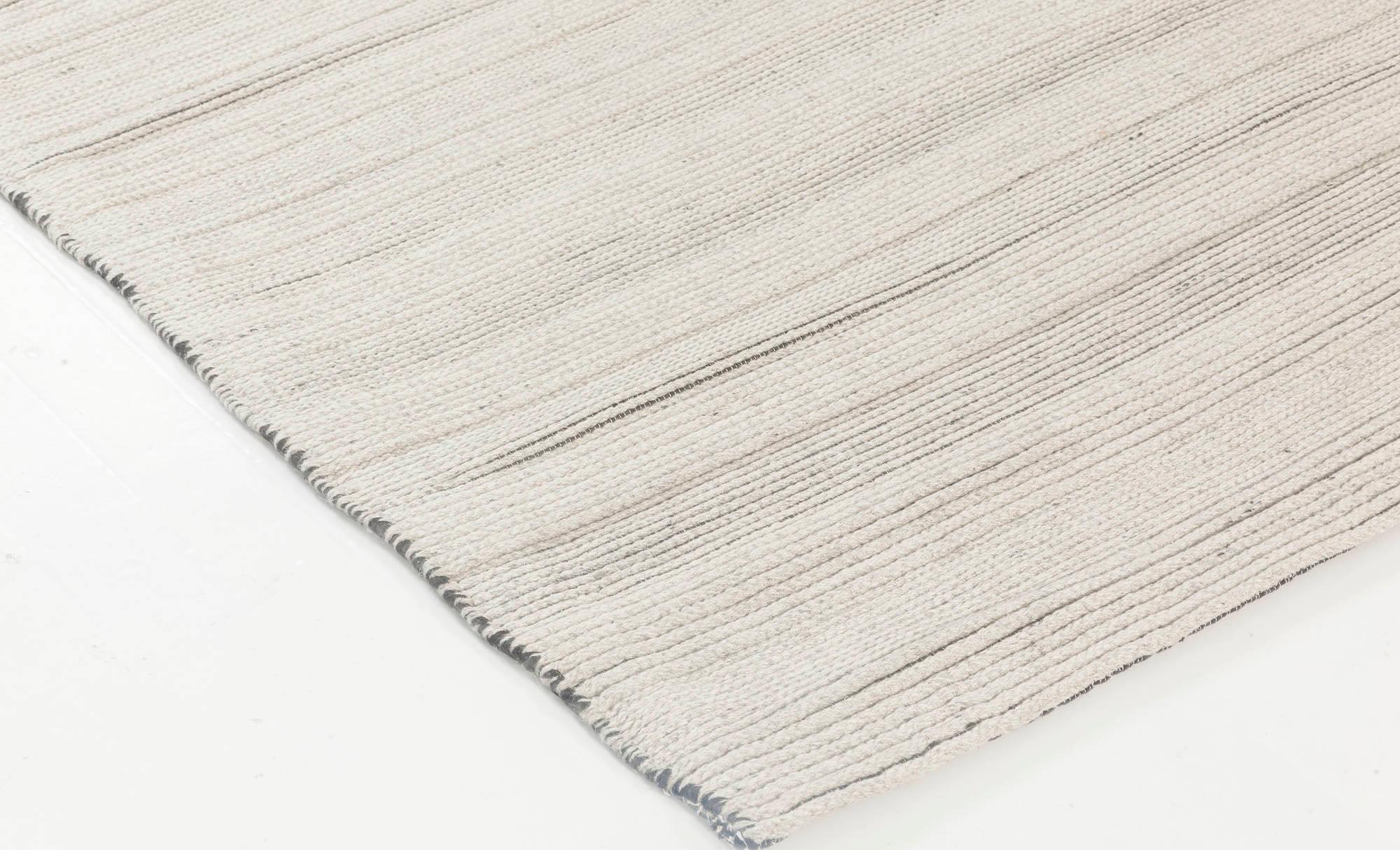 Contemporary Bauer Collection Minimalist Handmade Wool Rug by Doris Leslie Blau In New Condition For Sale In New York, NY