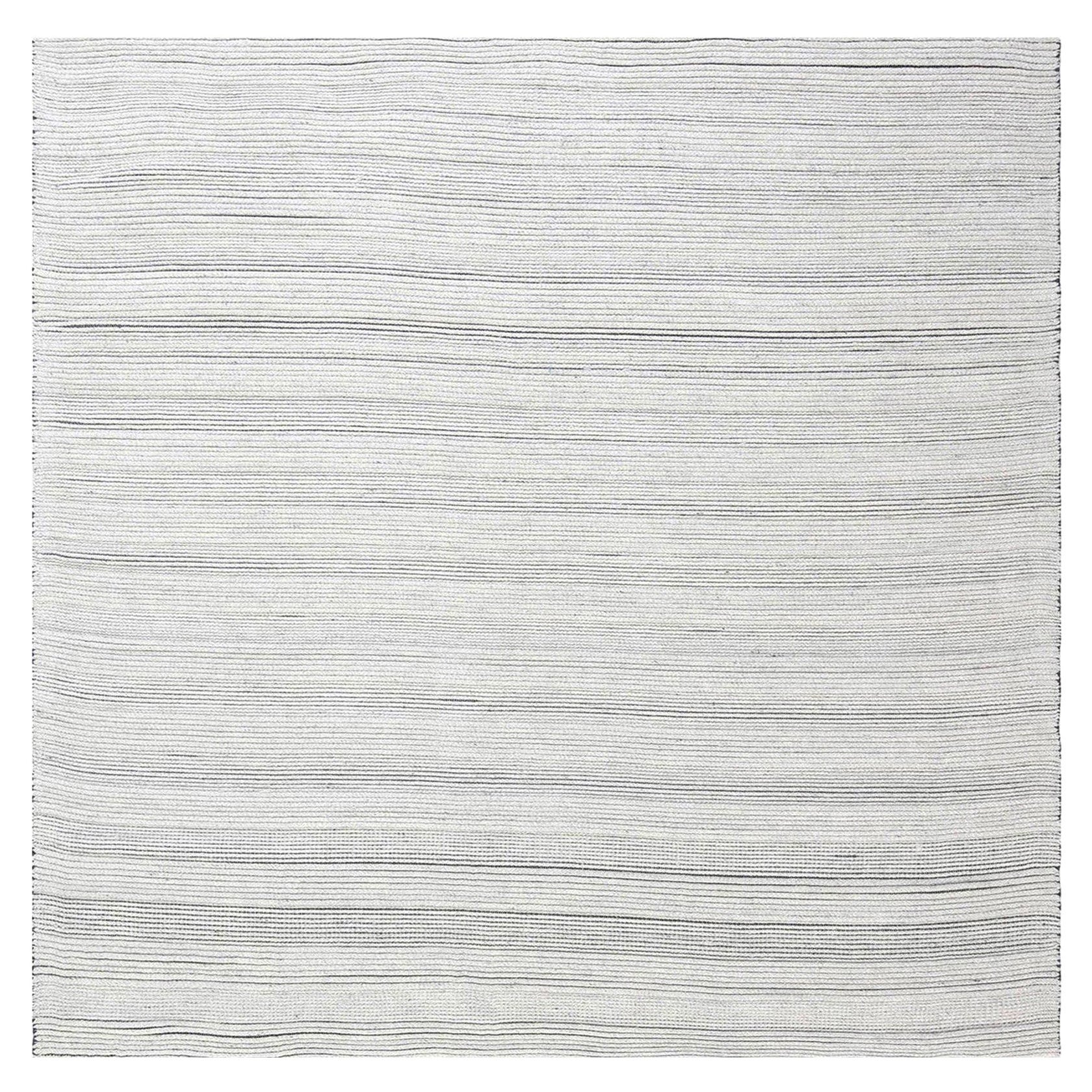 Contemporary Bauer Collection Minimalist Handmade Wool Rug by Doris Leslie Blau For Sale