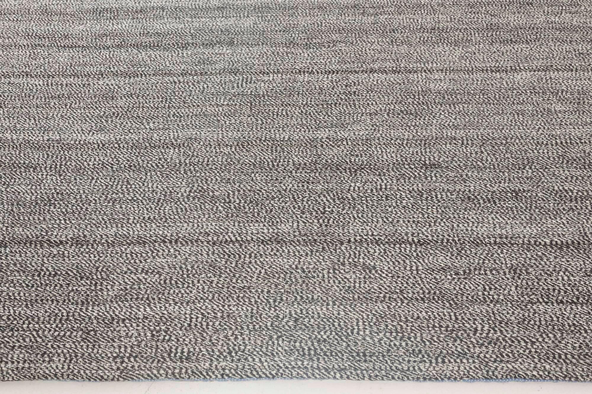 Contemporary Bauer Minimalist Handmade Wool Rug by Doris Leslie Blau Indio en venta