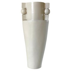 Contemporary Handmade Ceramic Vase in White