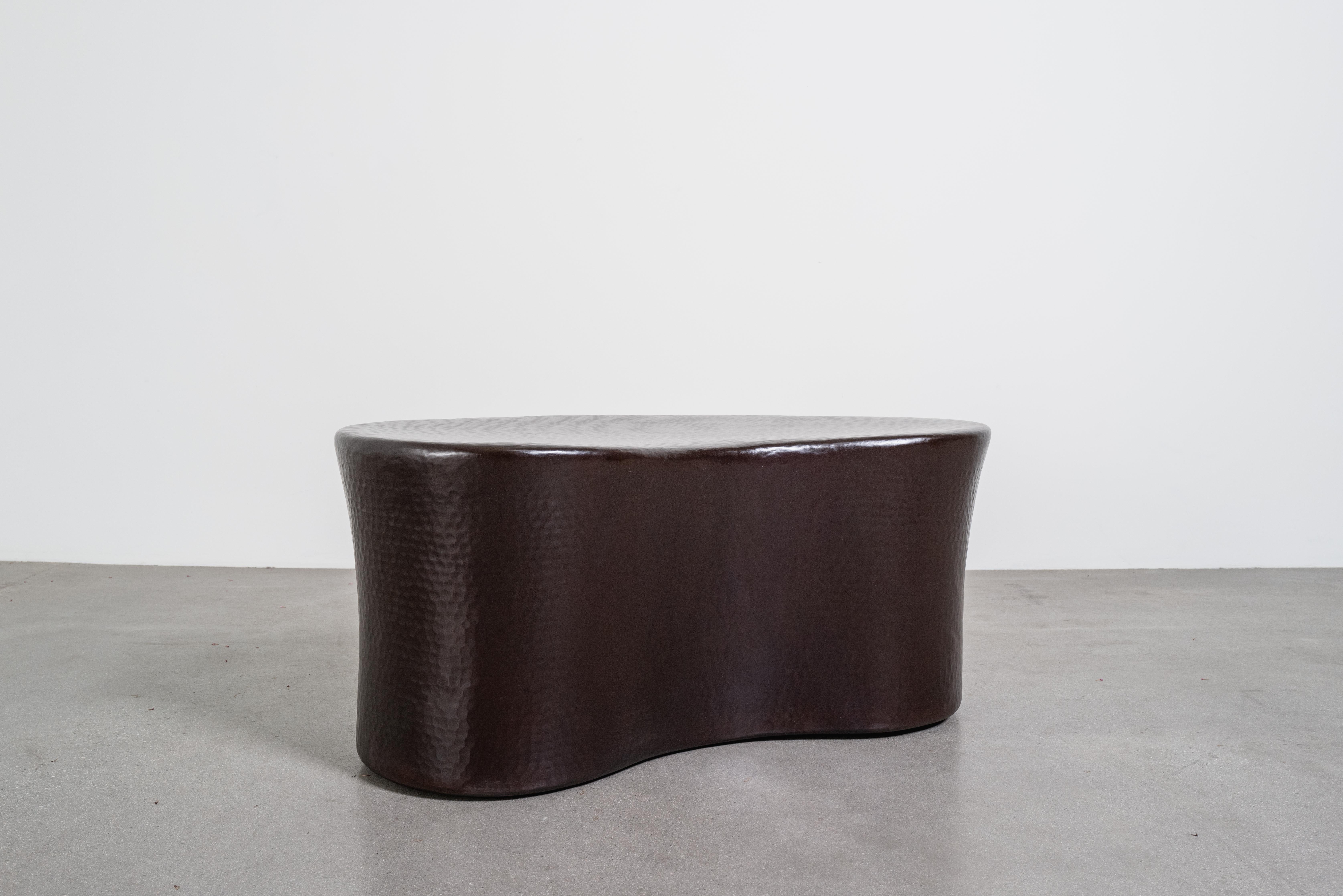 Panchina contemporanea a forma di fagiolo in rame anticato di Robert Kuo, edizione limitata In condizioni Nuovo in vendita a Los Angeles, CA