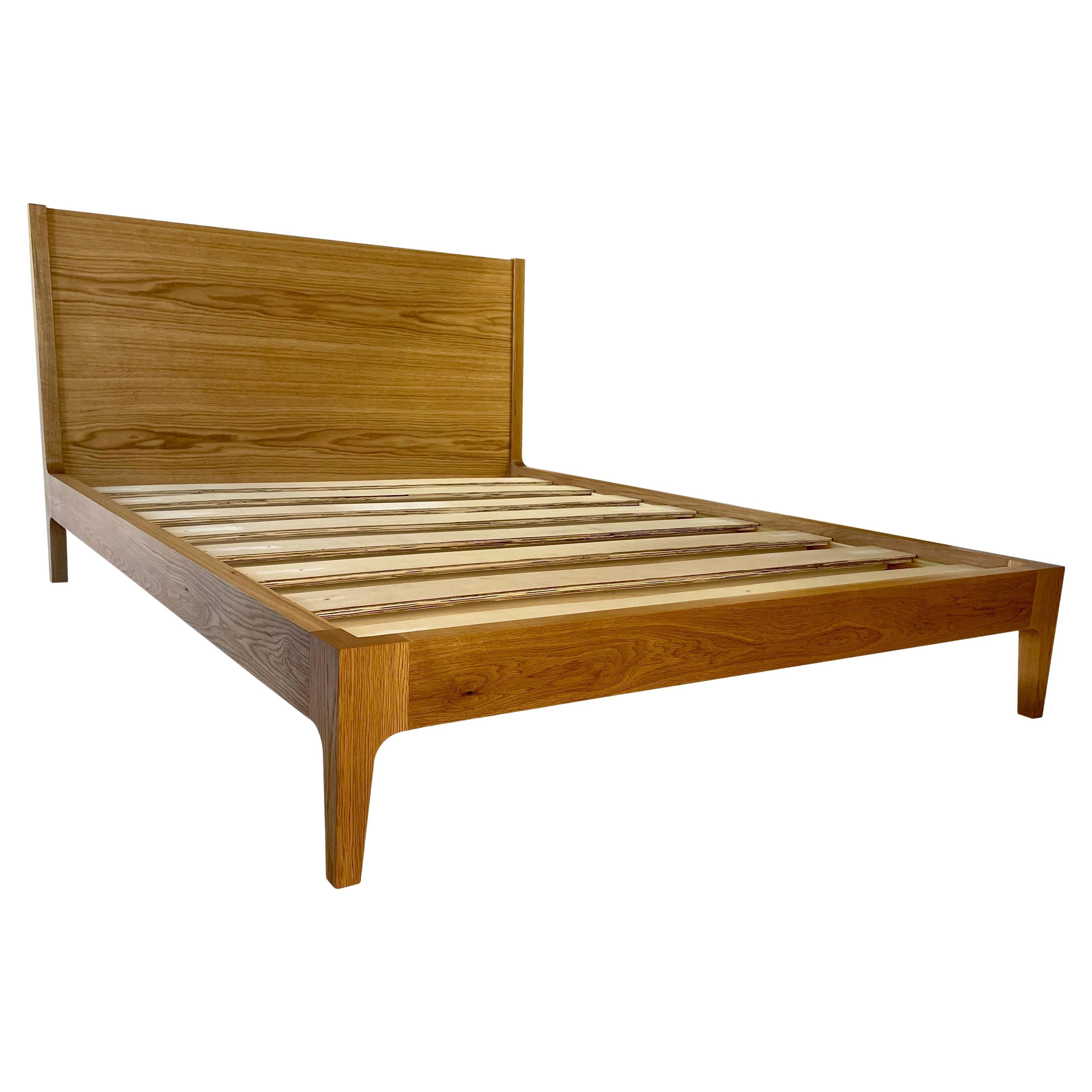 Contemporary Bed Built in White Oak by Boyd & Allister For Sale