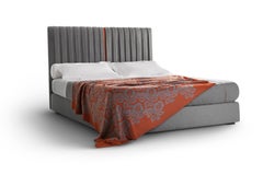 "Cashmere Couture" Bed, Pure Cashmere, Handmade in Italy, Customizable