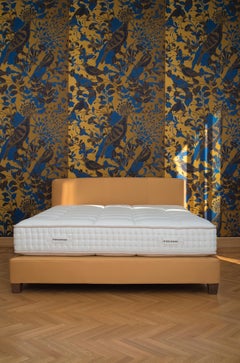 "Pure" Contemporary Bed, Pure Cotton, Handmade in Italy
