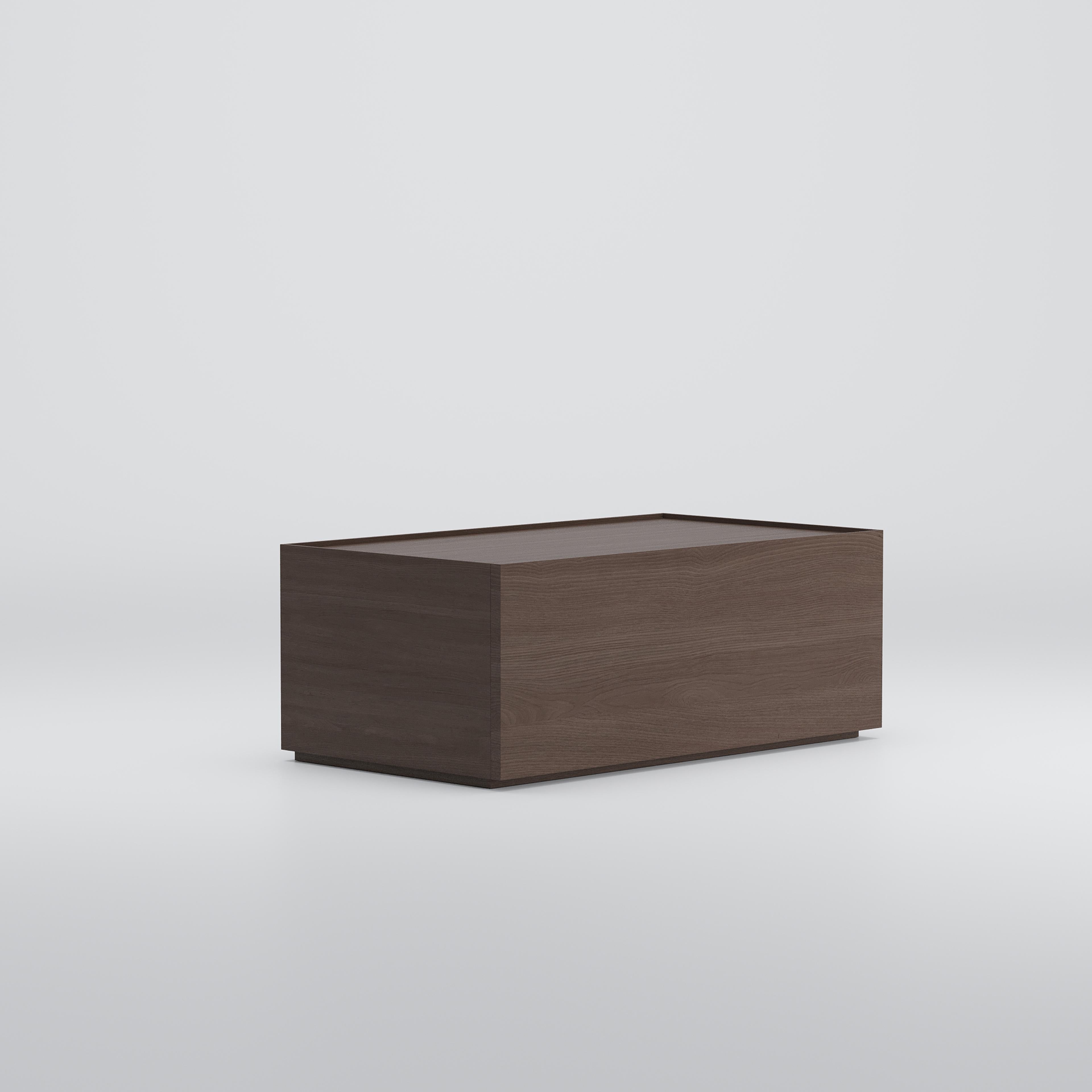 Contemporary Nachttisch 'Minimalista' aus Holz von Palo Nero (21. Jahrhundert und zeitgenössisch) im Angebot
