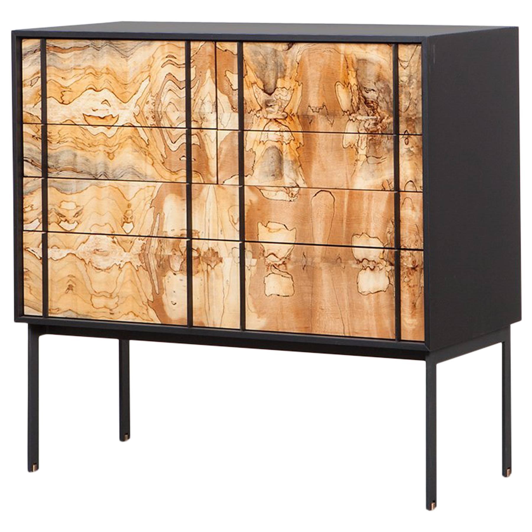 Contemporary Beech and Bronze Sideboard by Johannes Hock 'l'