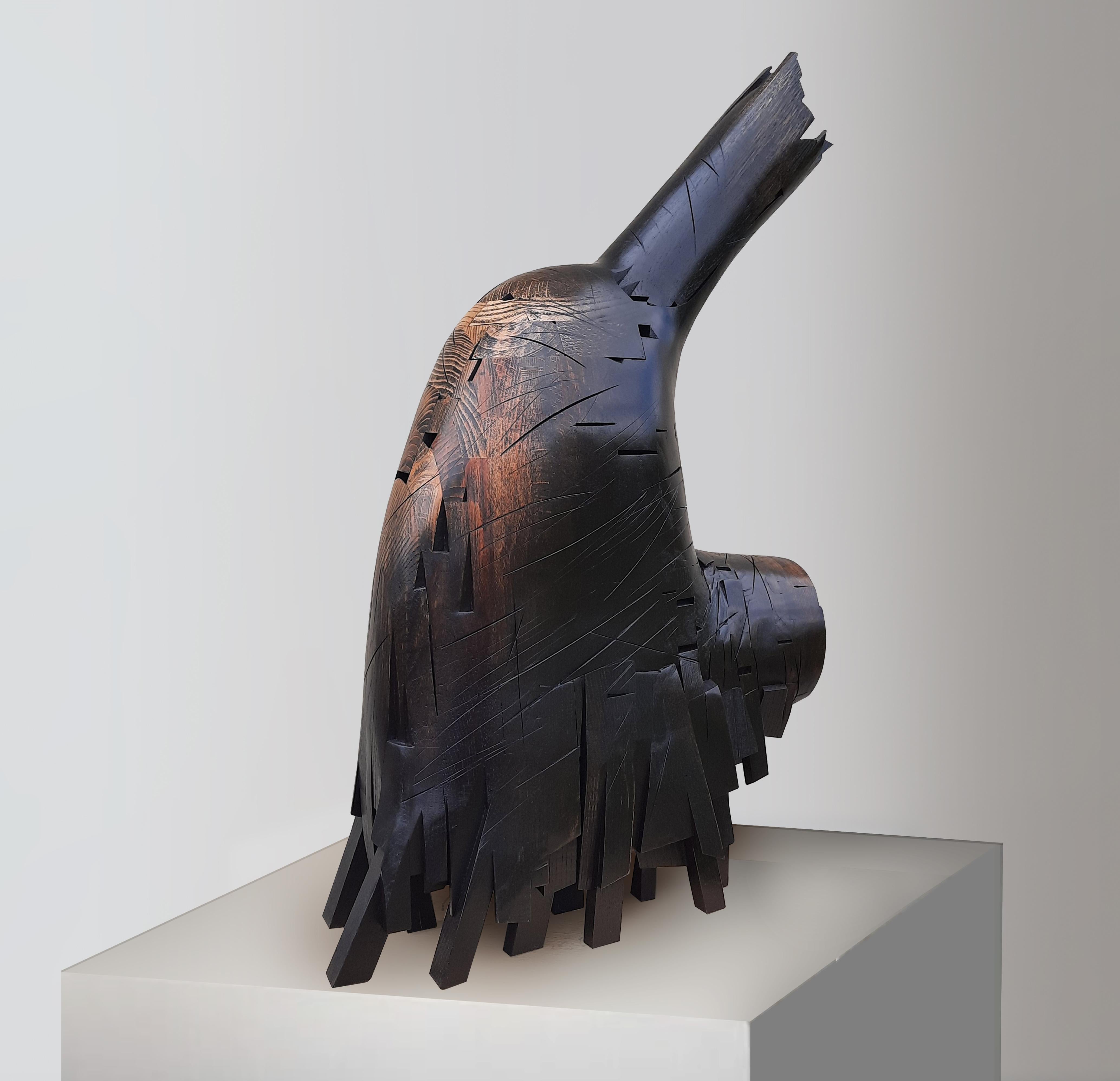 Valery Pchelin’s distinct approach to sculpture has been shaped by his early experience as a carpenter: different pieces of wood are assembled to construct intriguing artworks full of emotions.

Valery conceives his sculptures to physically capture