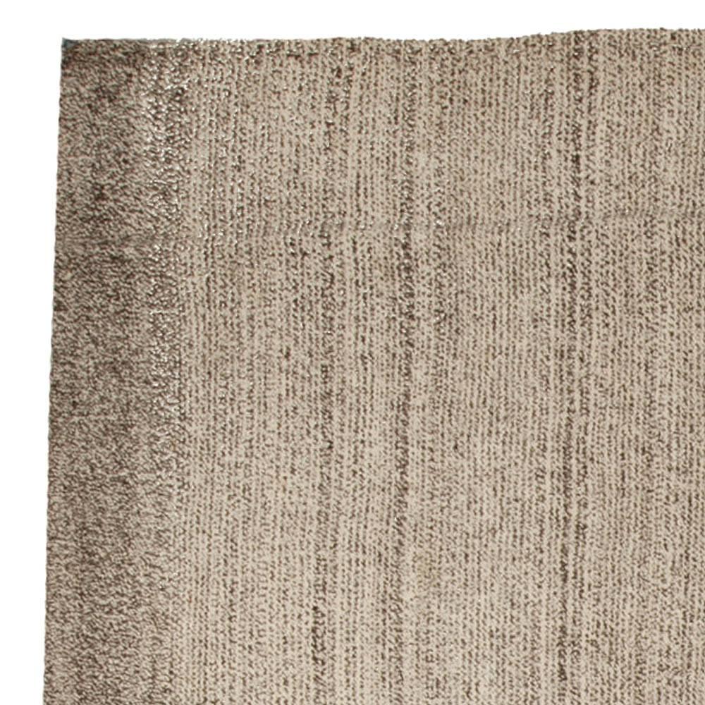 Contemporary Beige and Brown Persian Kilim Wool Rug by Doris Leslie Blau For Sale 1