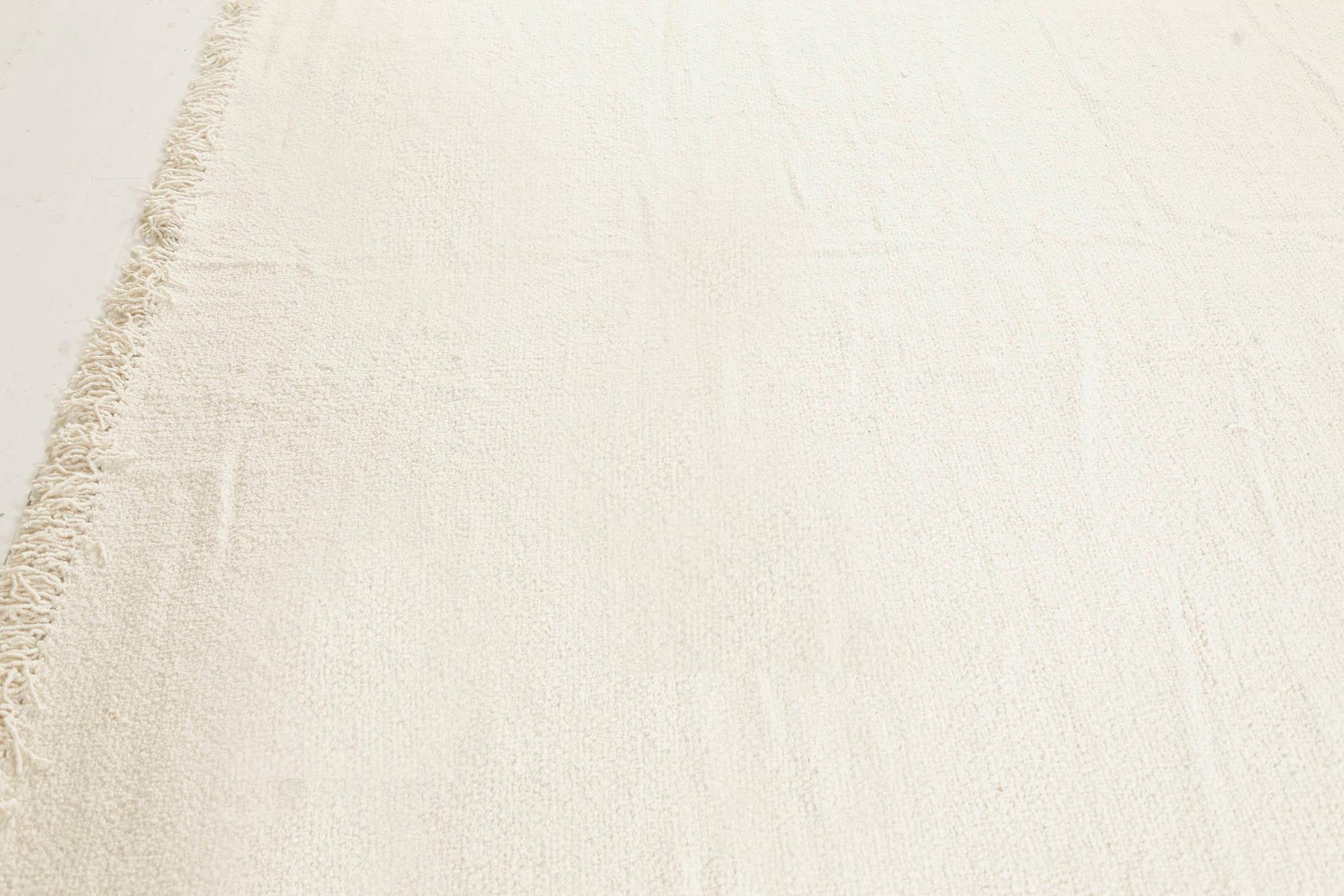 Zeitgenössischer Flachgewebe-Teppich in Beige von Doris Leslie Blau (Indisch) im Angebot