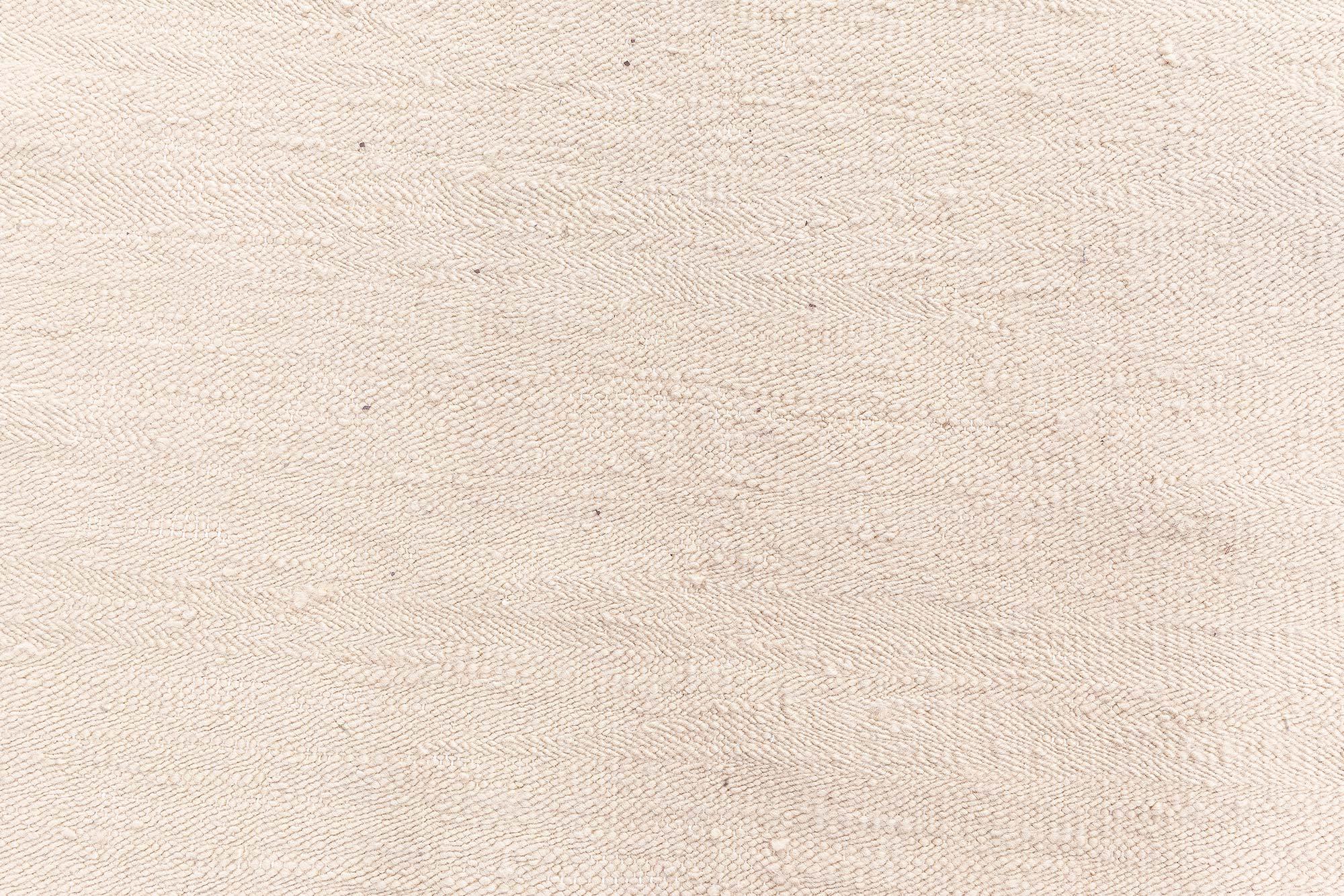 Zeitgenössischer Flachgewebe-Teppich in Beige von Doris Leslie Blau (Handgewebt) im Angebot