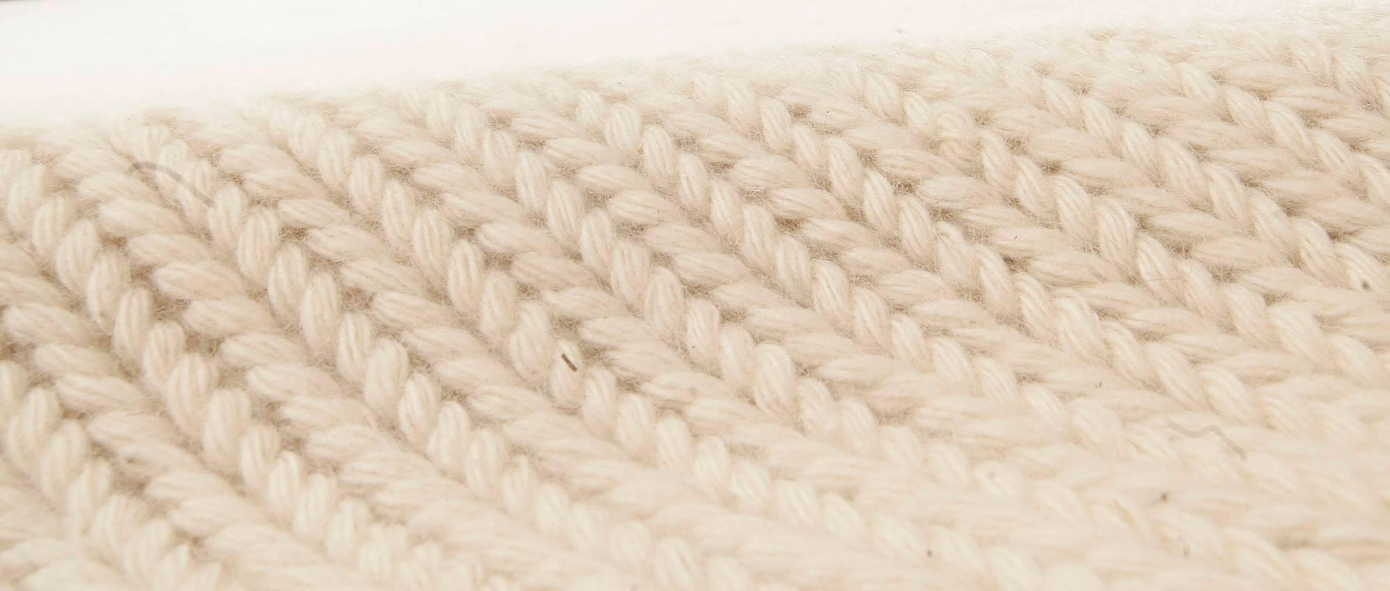 Contemporary beige flat-weave wool rug by Doris Leslie Blau
Size: 13'0