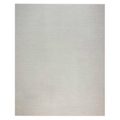 Tapis contemporain en laine beige à tissage plat de Doris Leslie Blau