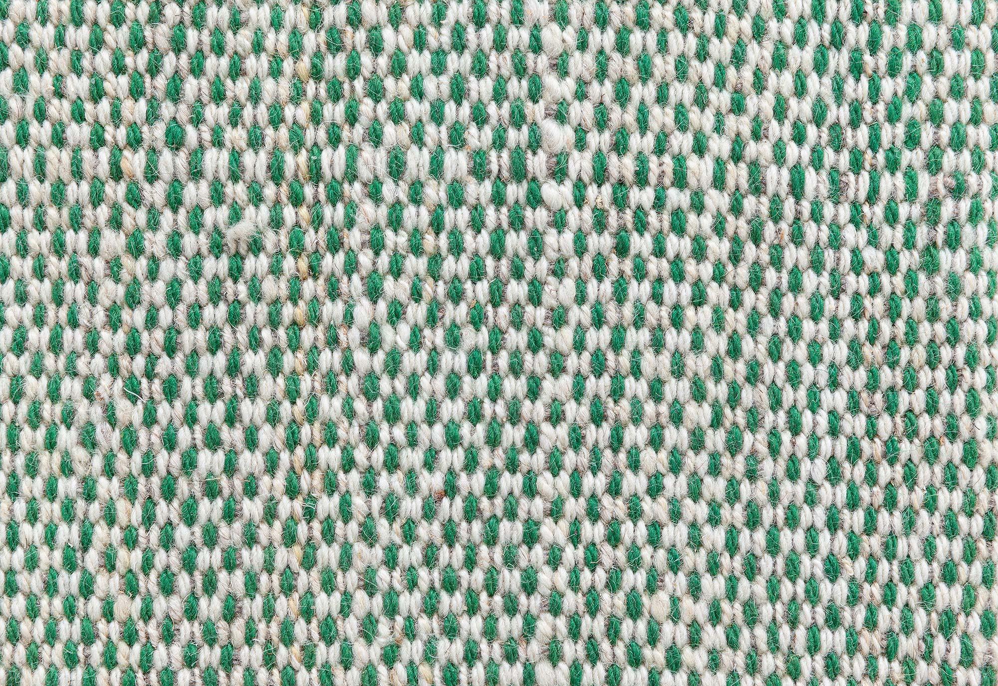 Moderne Tapis Contemporary Beige Green Flat Weave par Doris Leslie Greene en vente