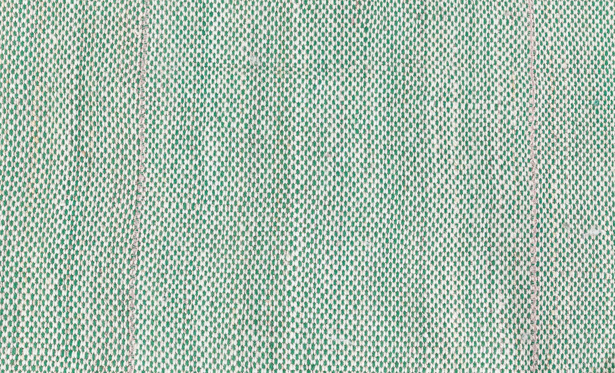 Tapis Contemporary Beige Green Flat Weave par Doris Leslie Greene Neuf - En vente à New York, NY