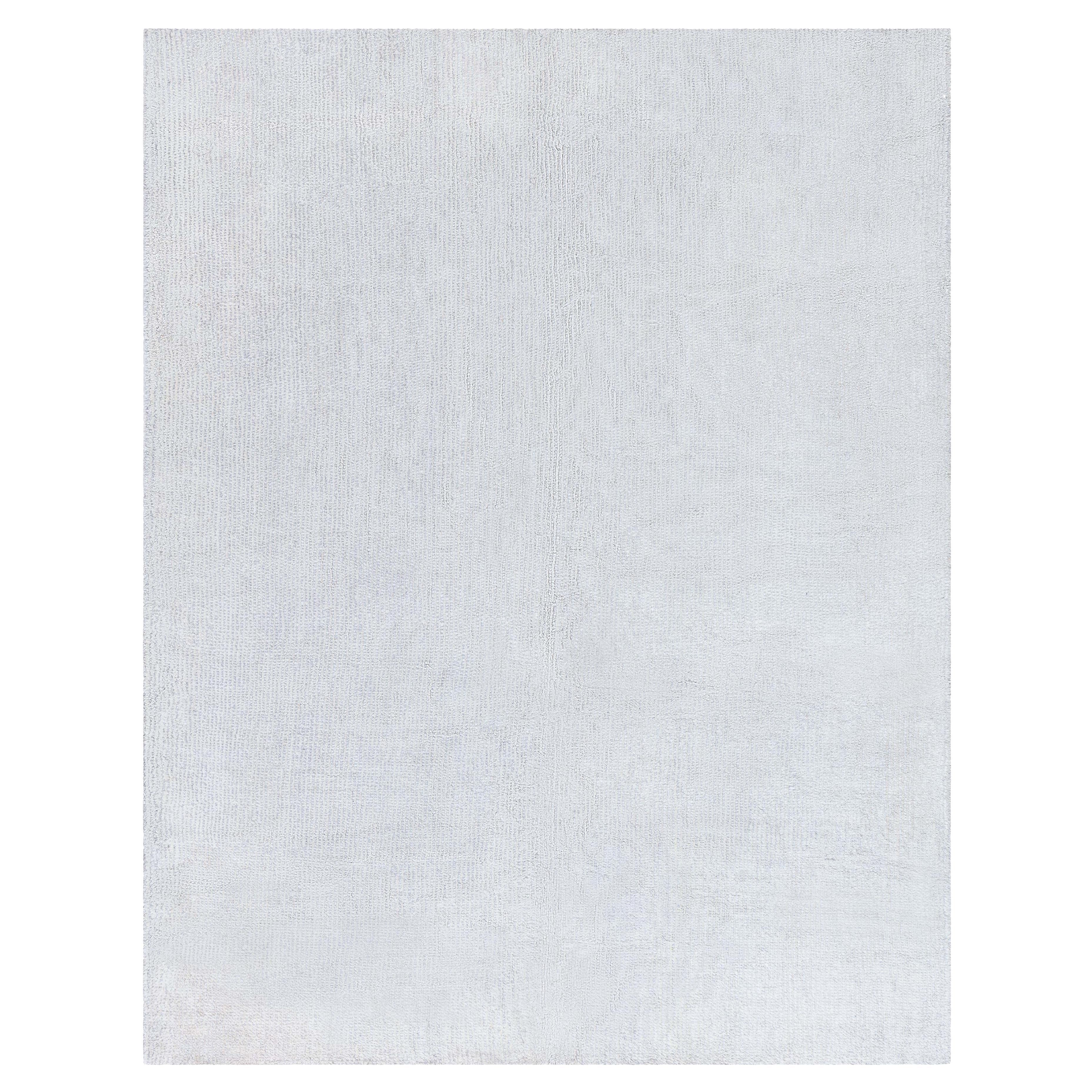 Contemporary Beige Handmade Wool and Silk Rug by Doris Leslie Blau