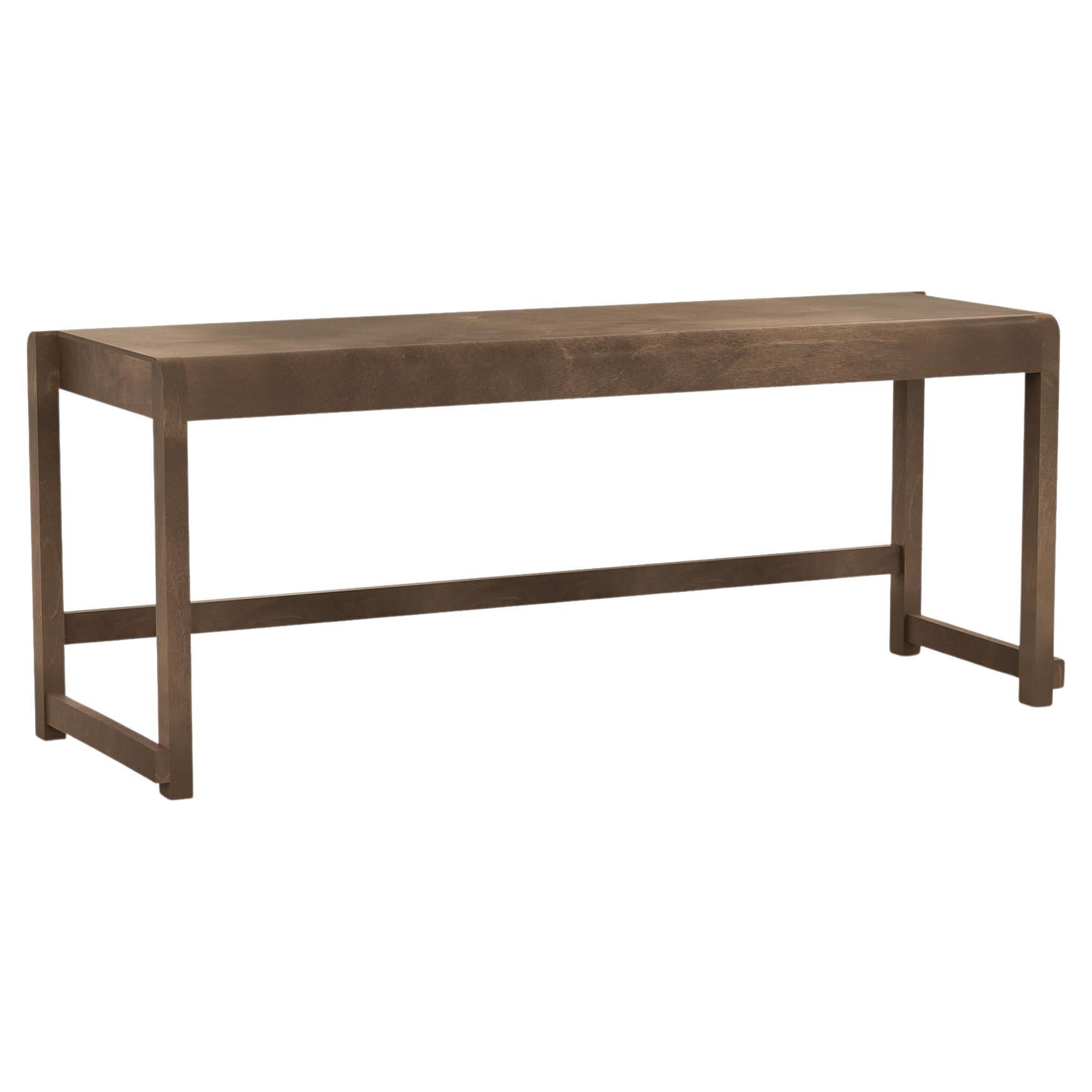 Pre-owned Frama Contemporary Bench '01' By , Dark Brown Birch