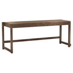 Banc contemporain '01' par Frama, bouleau brun foncé