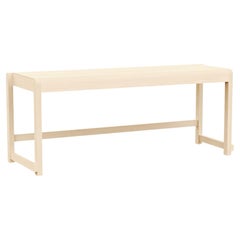 Banc contemporain '01' de Frama, bouleau naturel