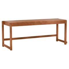 Banc contemporain '01' par Frama, bouleau brun chaud
