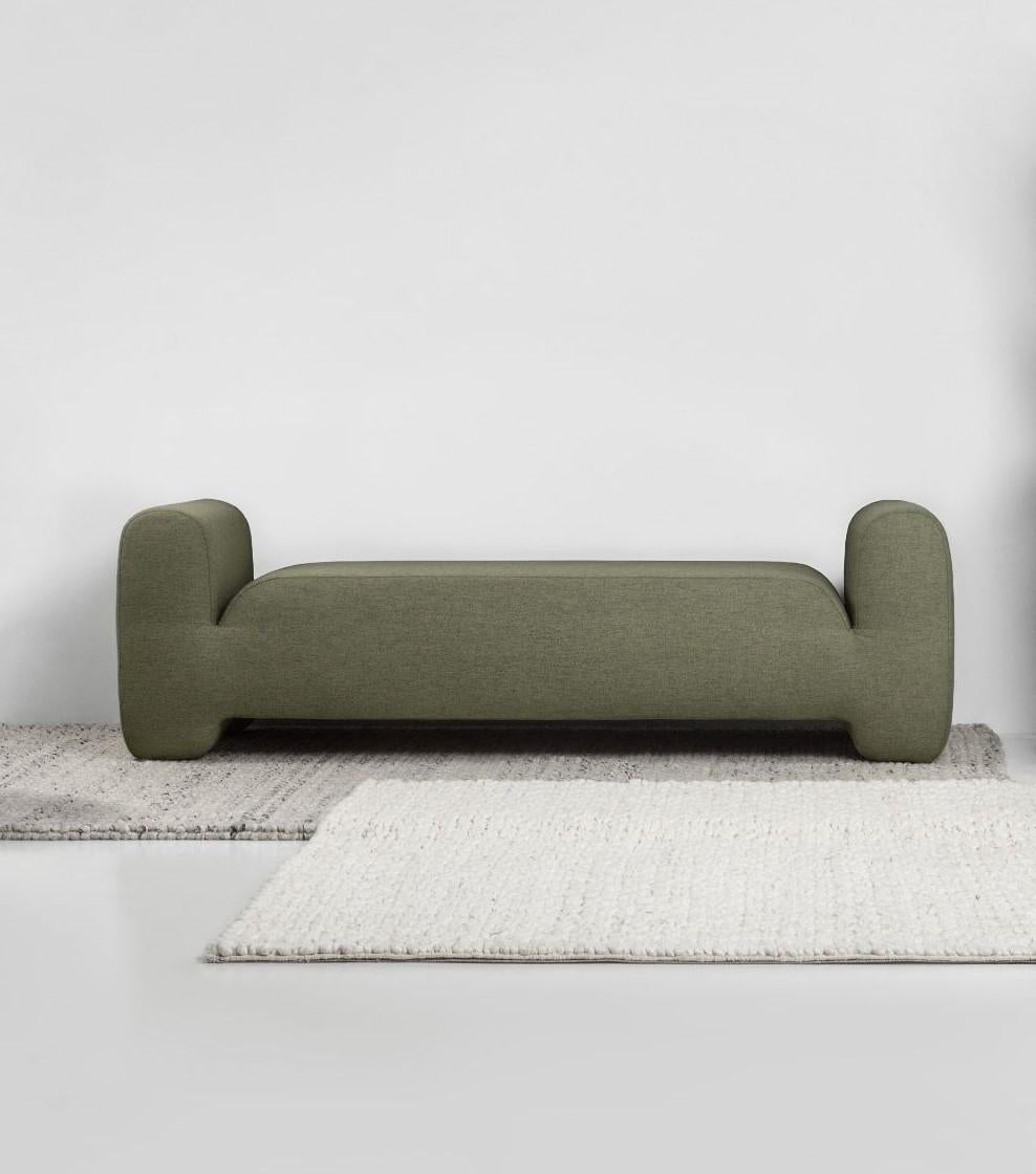 Contemporary bench by FAINA
Design: Victoriya Yakusha
Material: Textiles, foamrubber, sintepon, wood, plywood
Dimensions: 62 ? 180 ? 55 cm
Weight: 27 kg
   

In search of new-old design messages, Victoria Yakusha conducted a study of the