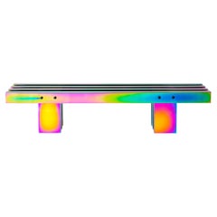Contemporary Bench, Hot Collection, Gradient Stainless Steel 'Custom Size'