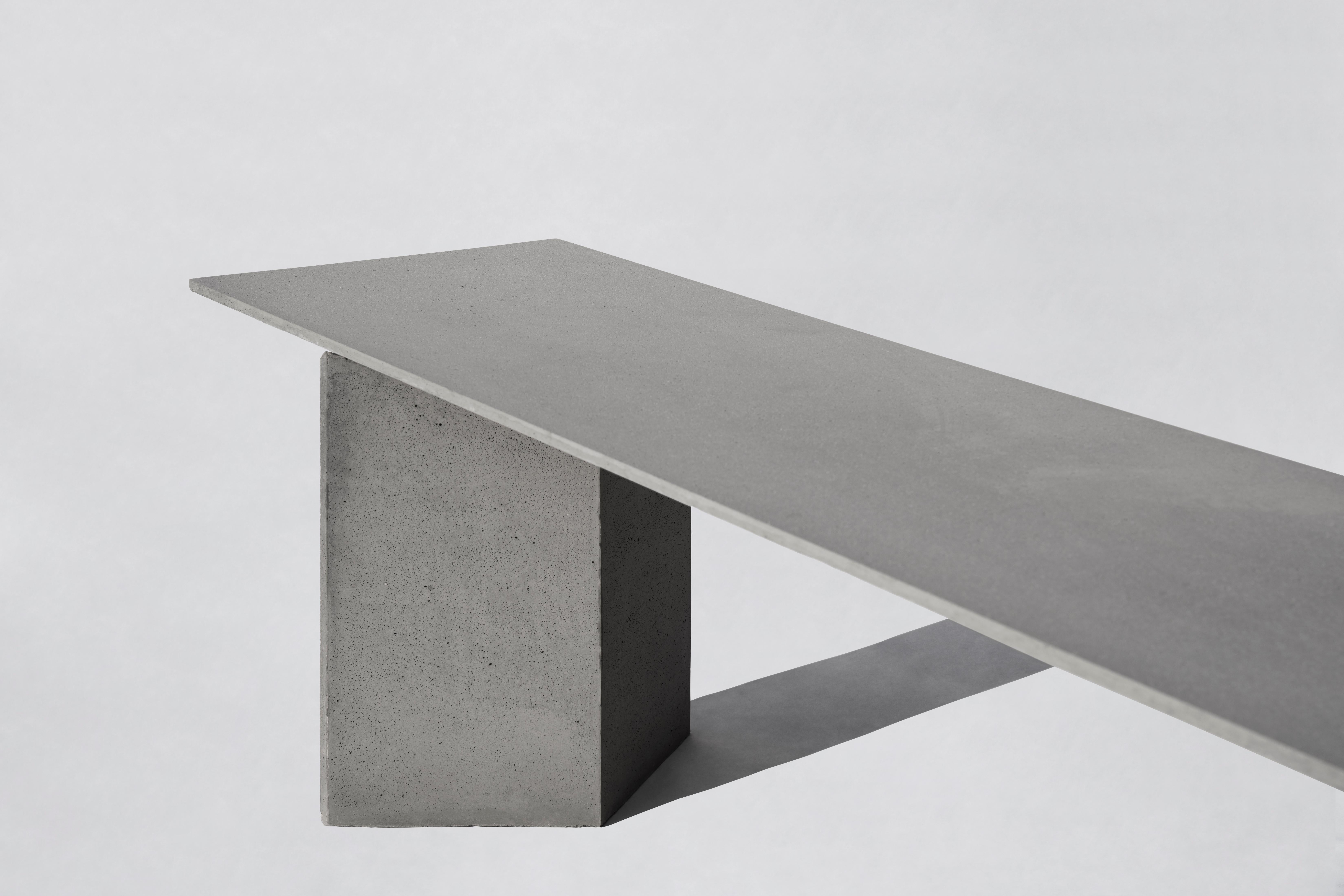Contemporary Bench 'Liang 1' Made of Concrete, by Bentu Design In New Condition For Sale In Paris, IDF