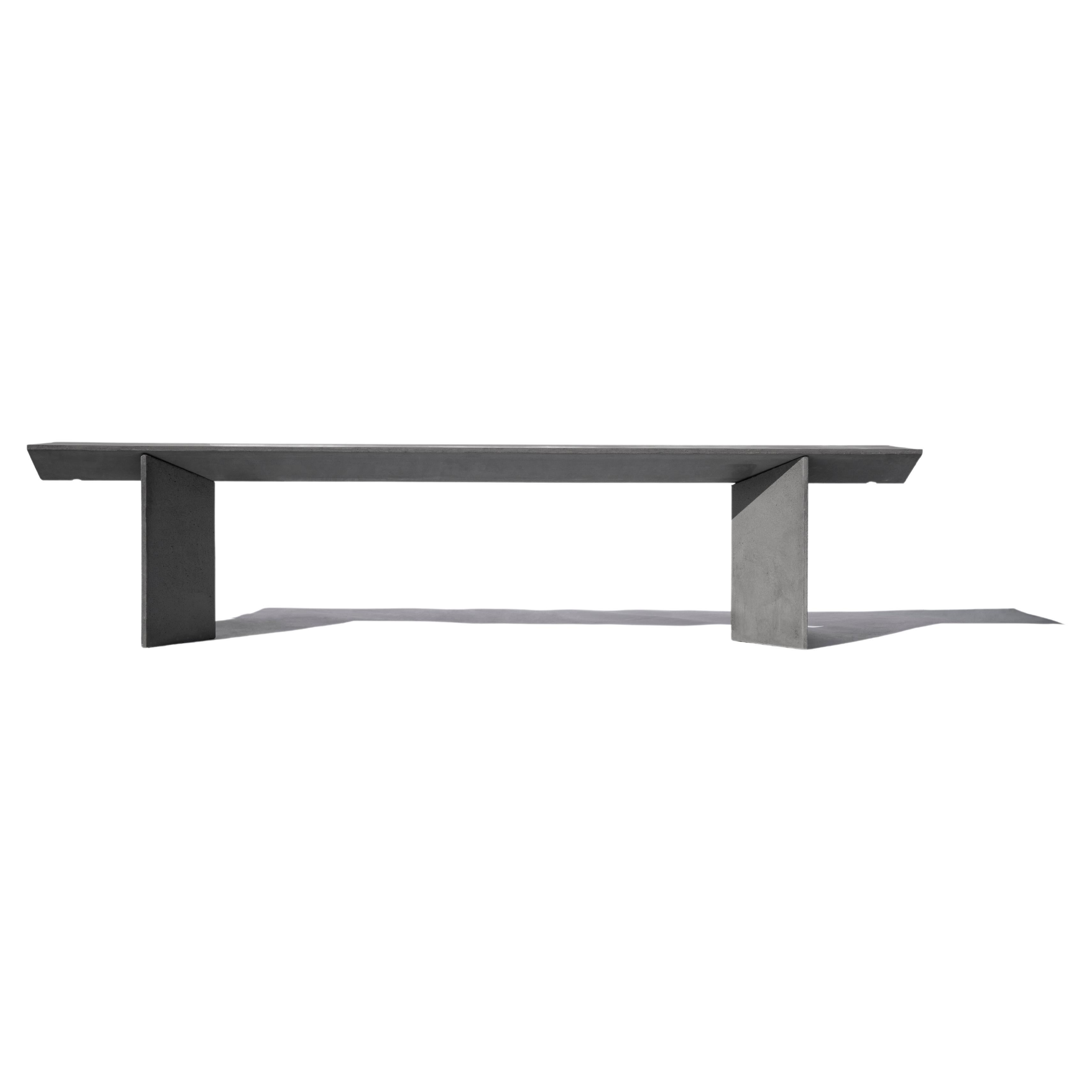 Contemporary Bench 'Liang 1' Made of Concrete, by Bentu Design For Sale