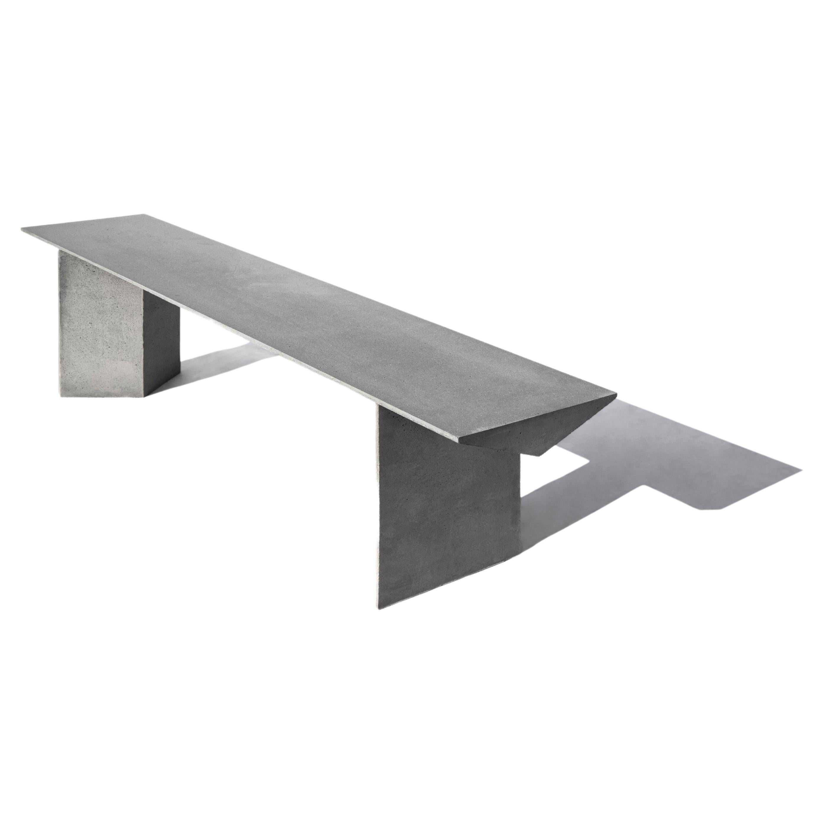 Contemporary Bench 'Liang 1' Made of Concrete, by Bentu Design For Sale