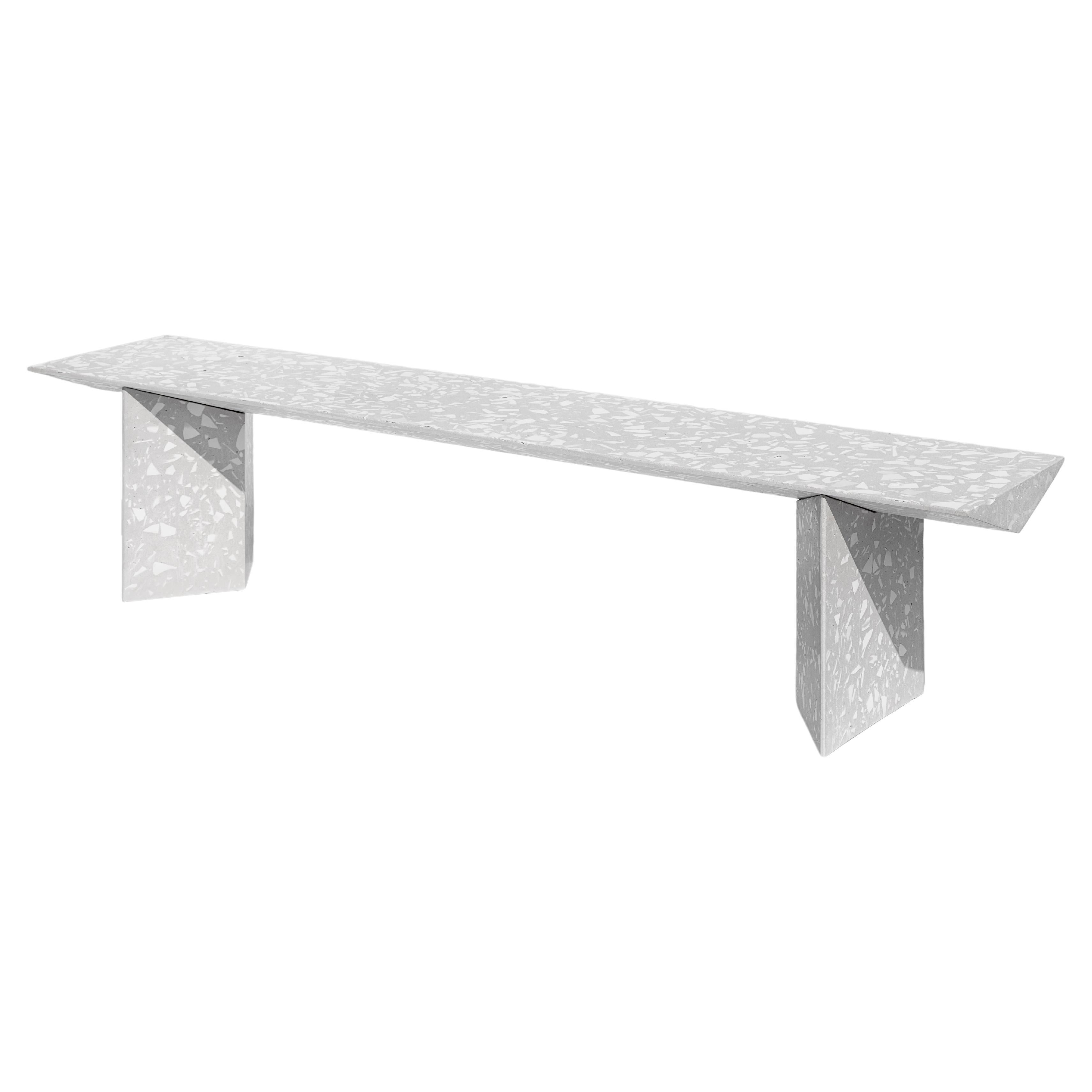 Contemporary Bench 'Liang 1' Made of Terrazzo, by Bentu Design For Sale