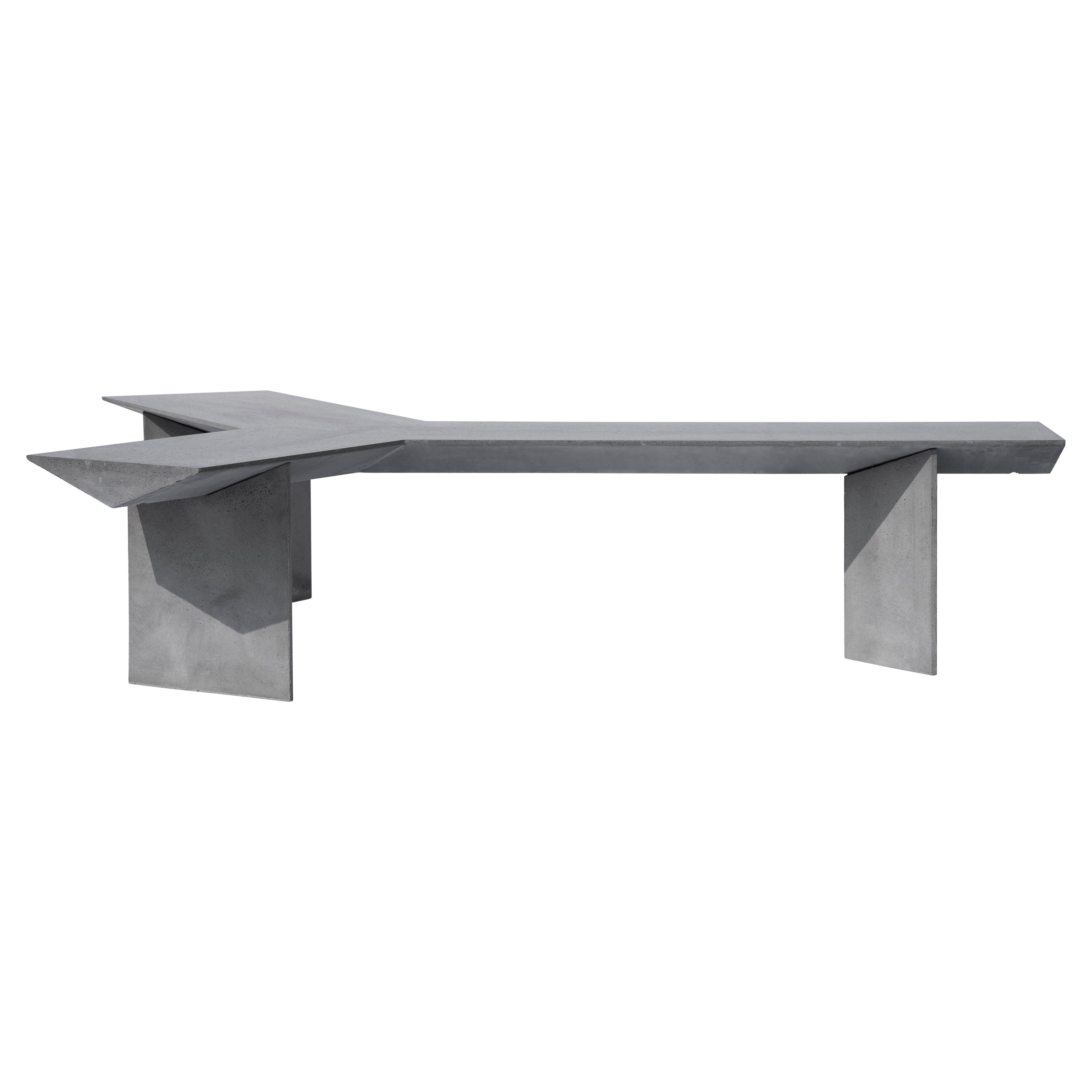 Banco contemporáneo "Liang 2" de hormigón, por Bentu Design en venta