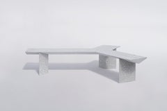 Contemporary Bench 'Liang 2' Made of Terrazzo, by Bentu Design
